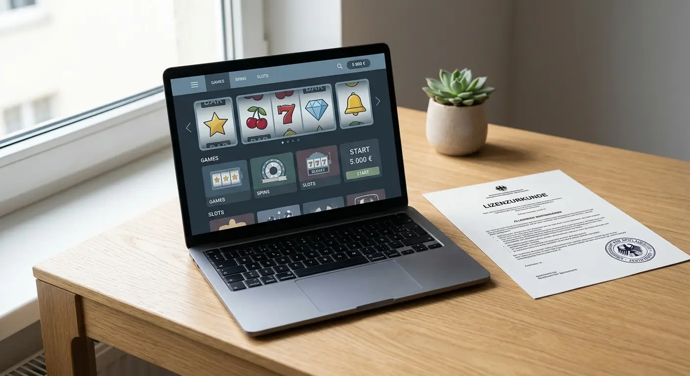 Beste Online Casinos ohne OASIS 2026 im Test auf einem Laptop-Bildschirm
